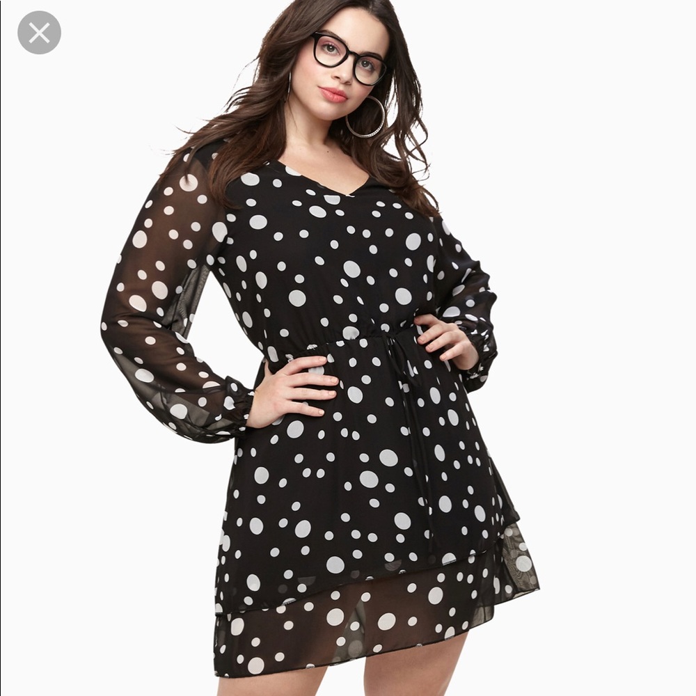 NWT Loralette Polka Dot High Low Dress.